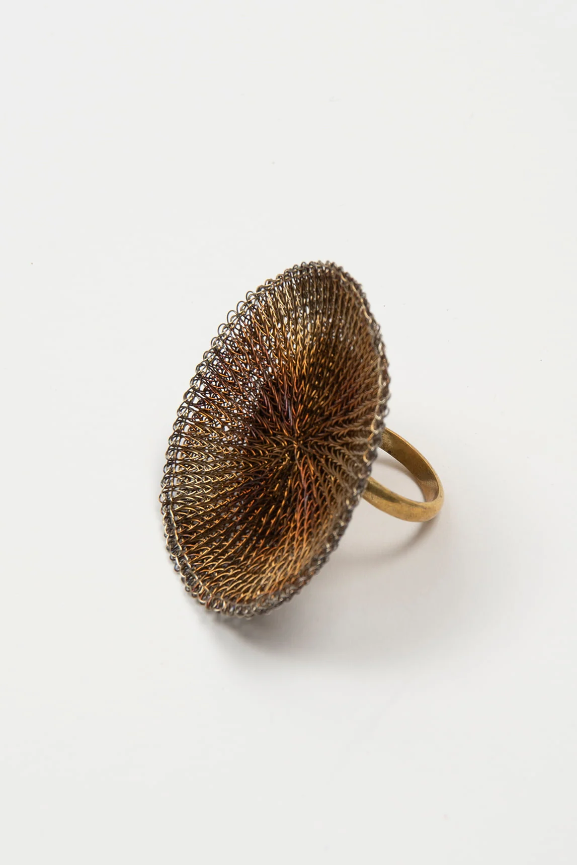 Meloie copper mesh ring - Image 2