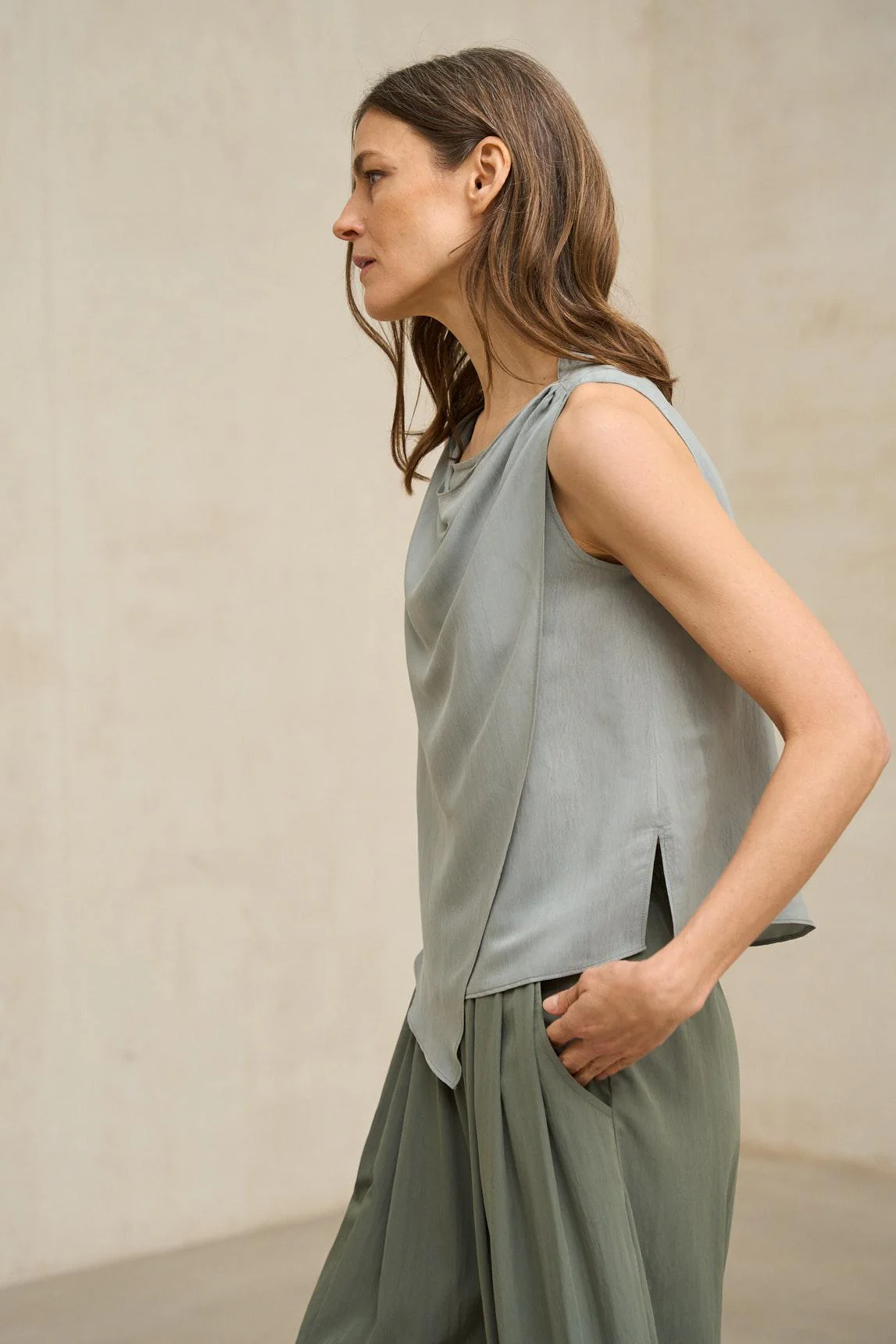 Nireya blouse, bluish gray - Image 3
