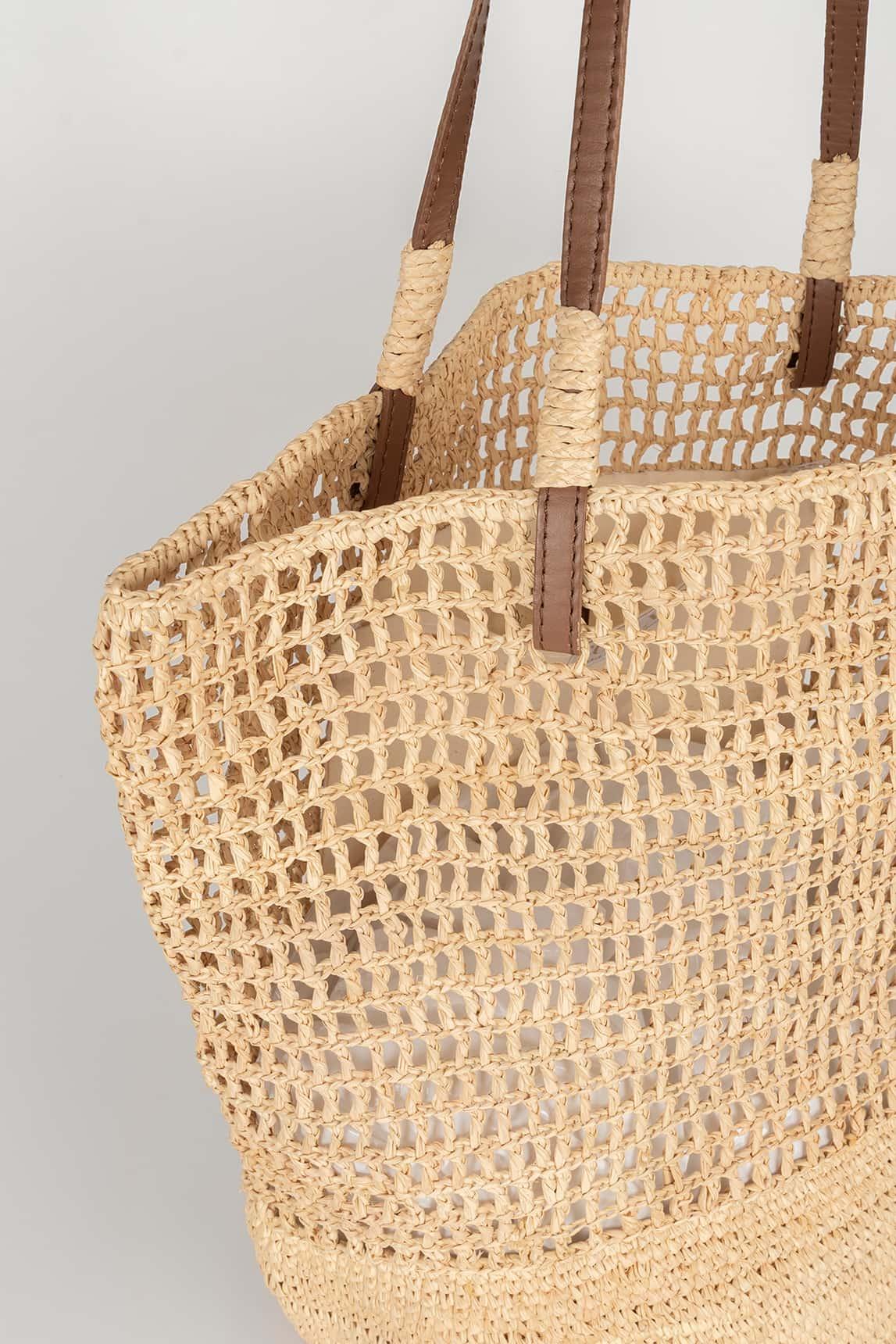 Arvena braided raffia bag - Image 2