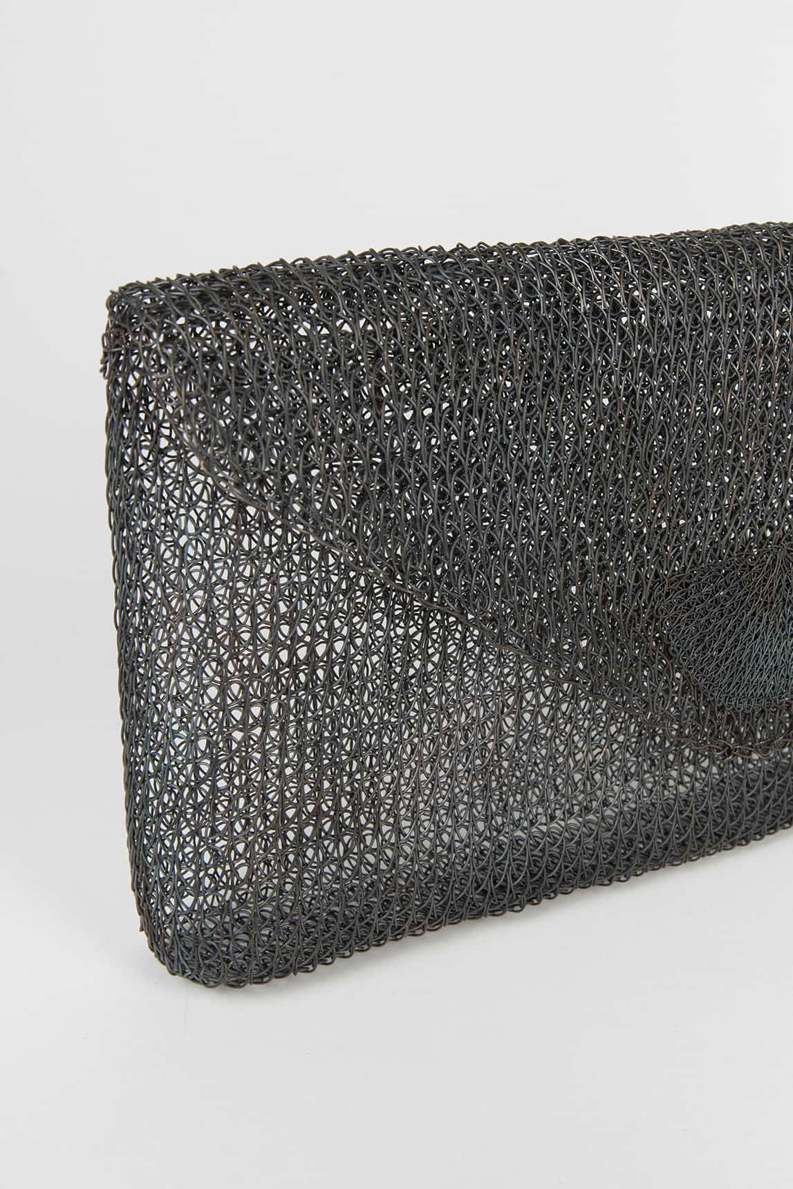 Etiano anthracite mesh clutch - Image 2