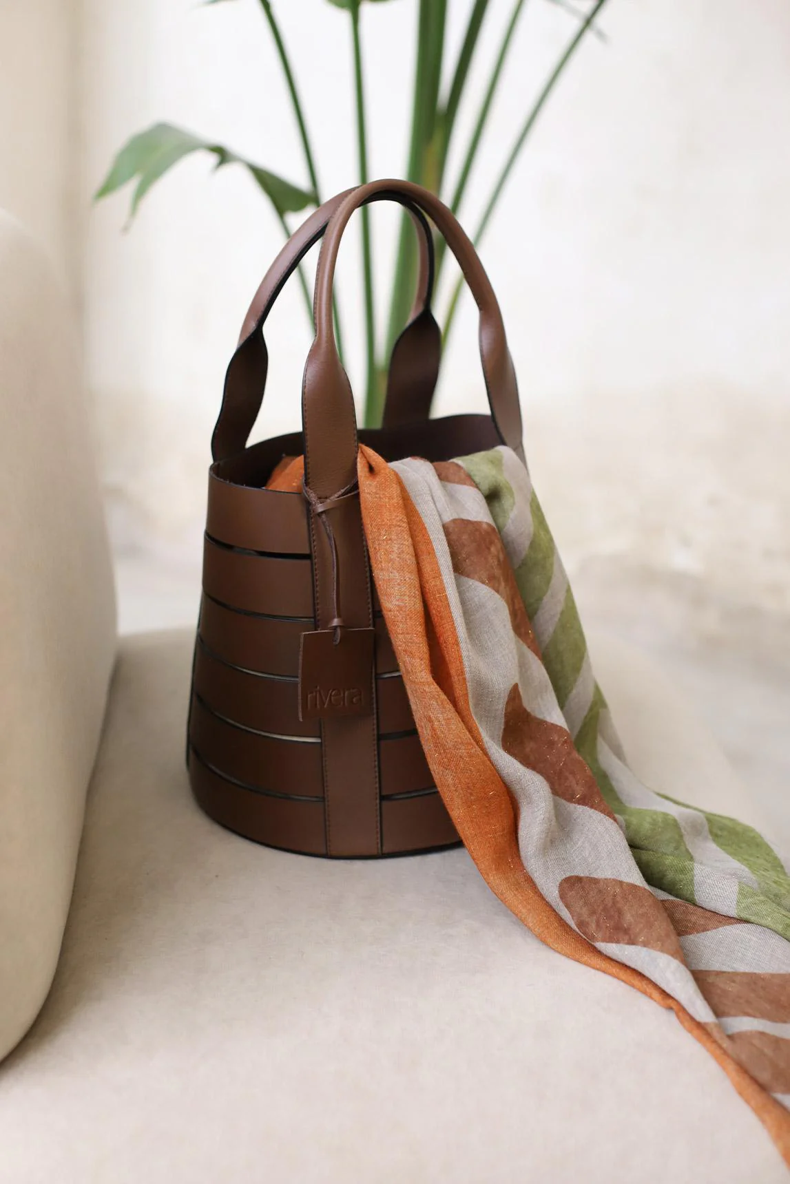Kaelis brown leather bag - Image 5