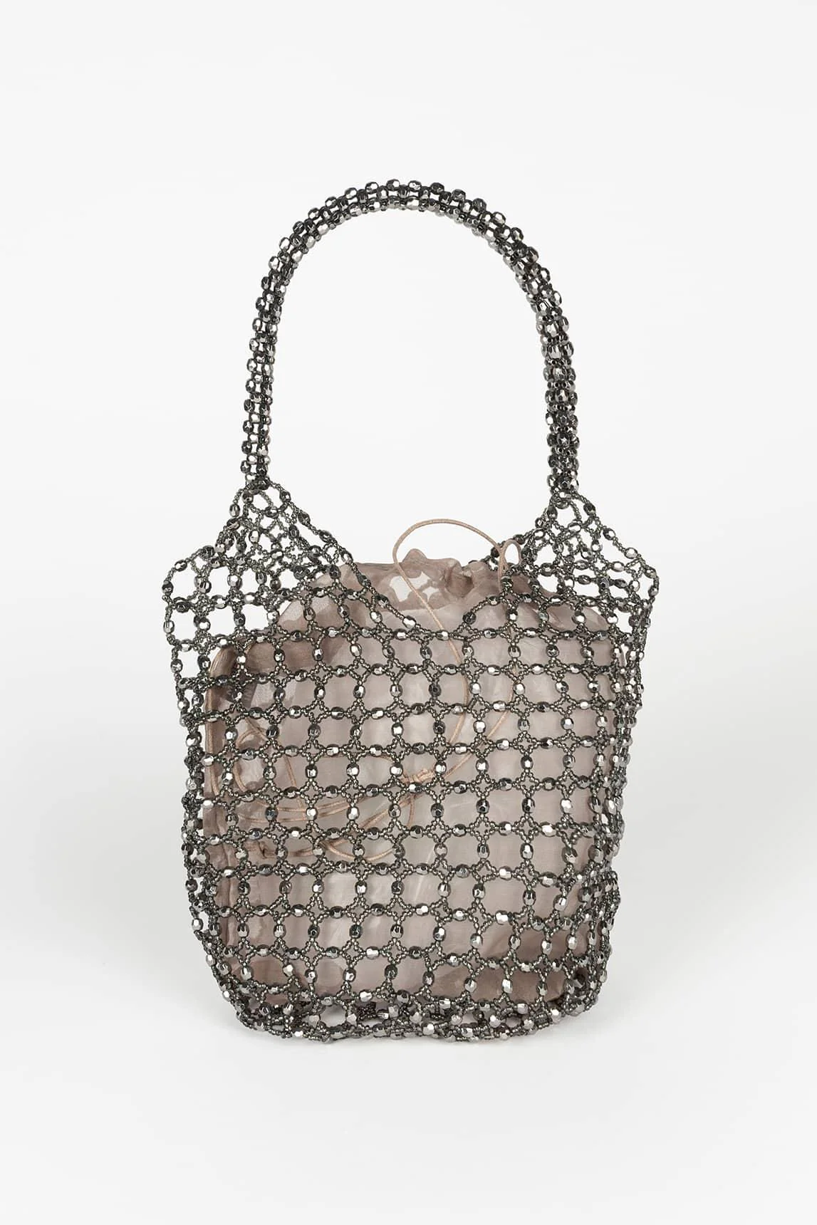 Metallic mesh Lysenne bag