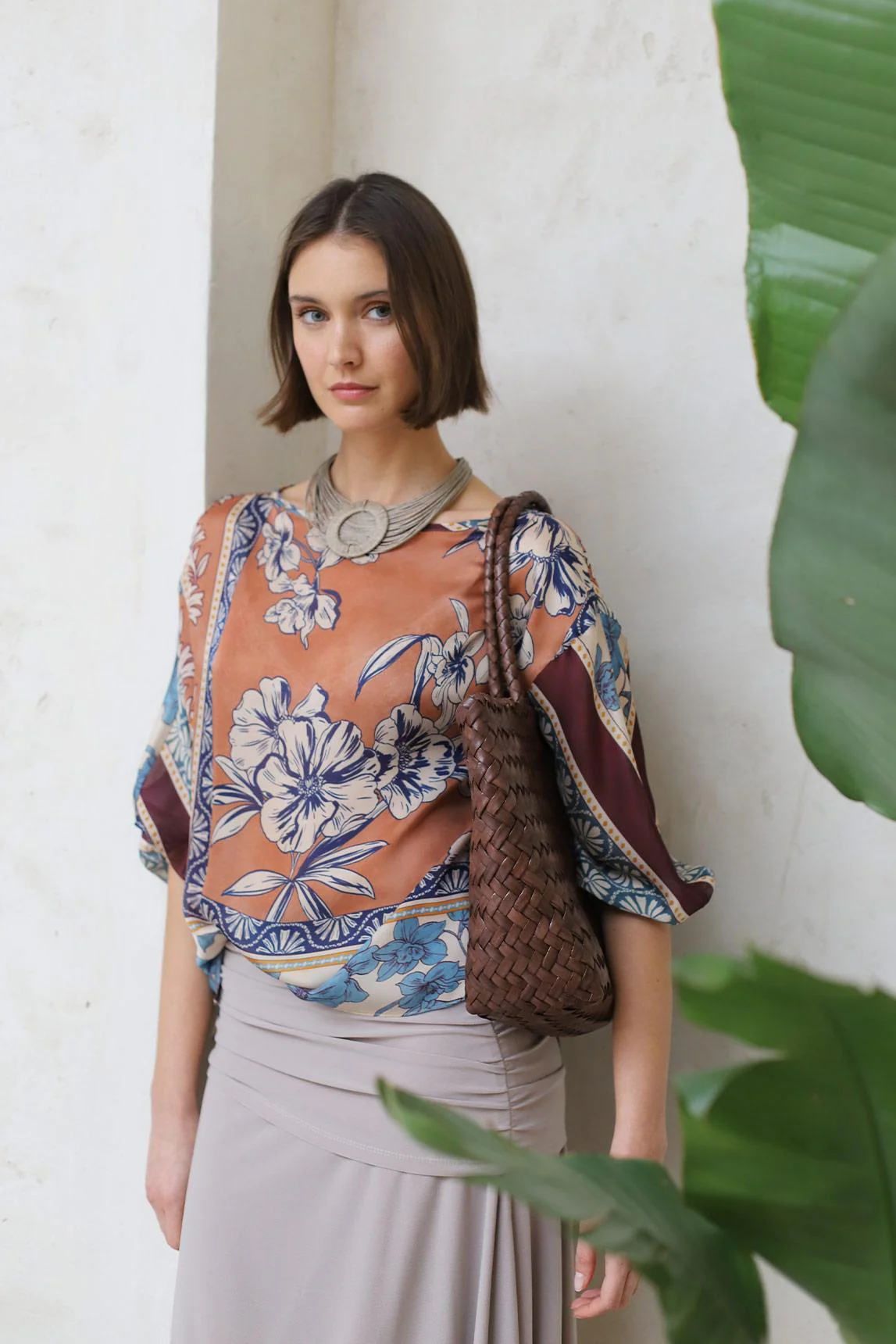 Sune braided brown leather bag - Image 5