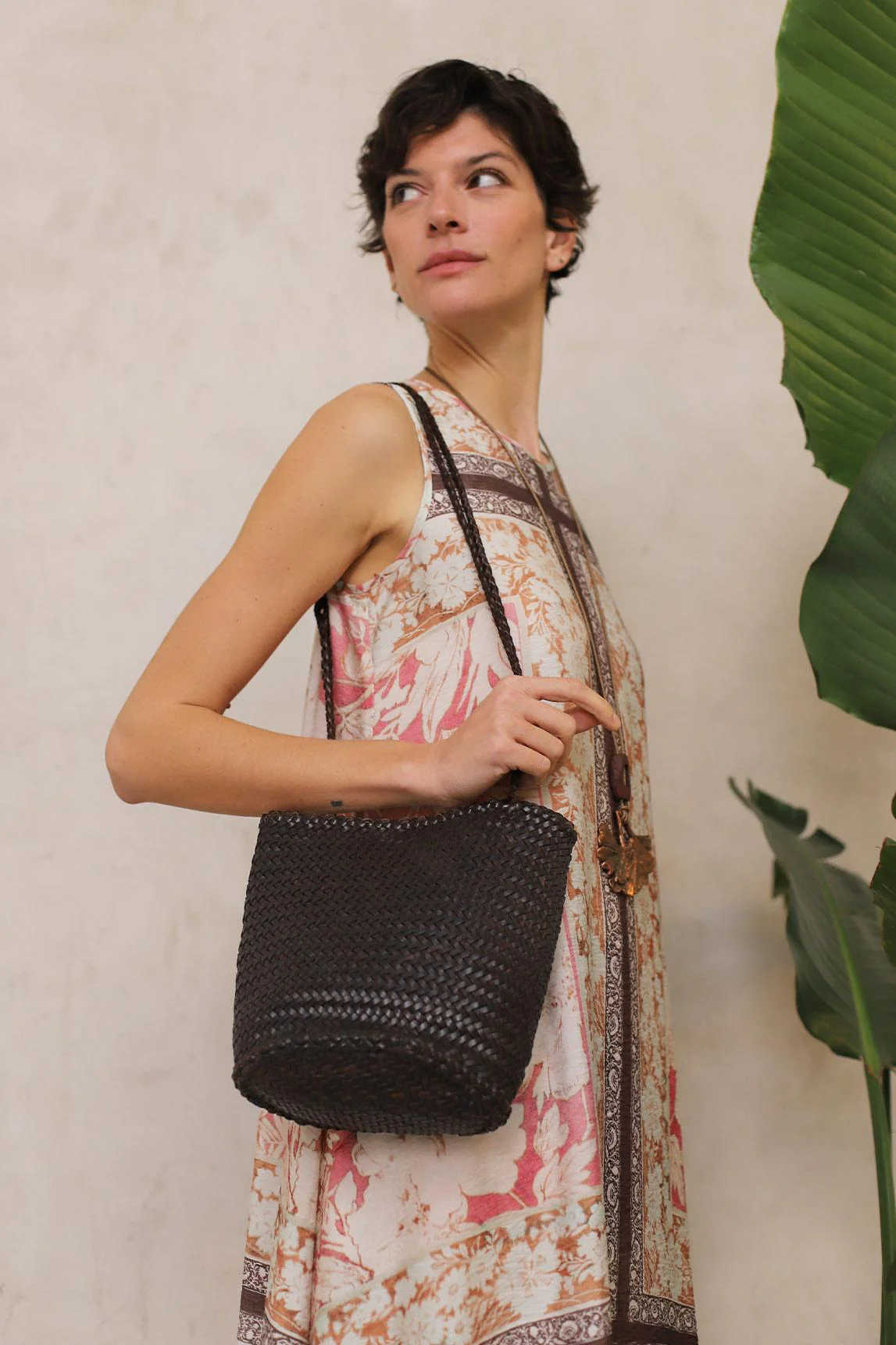 Braided brown Selune bag - Image 3