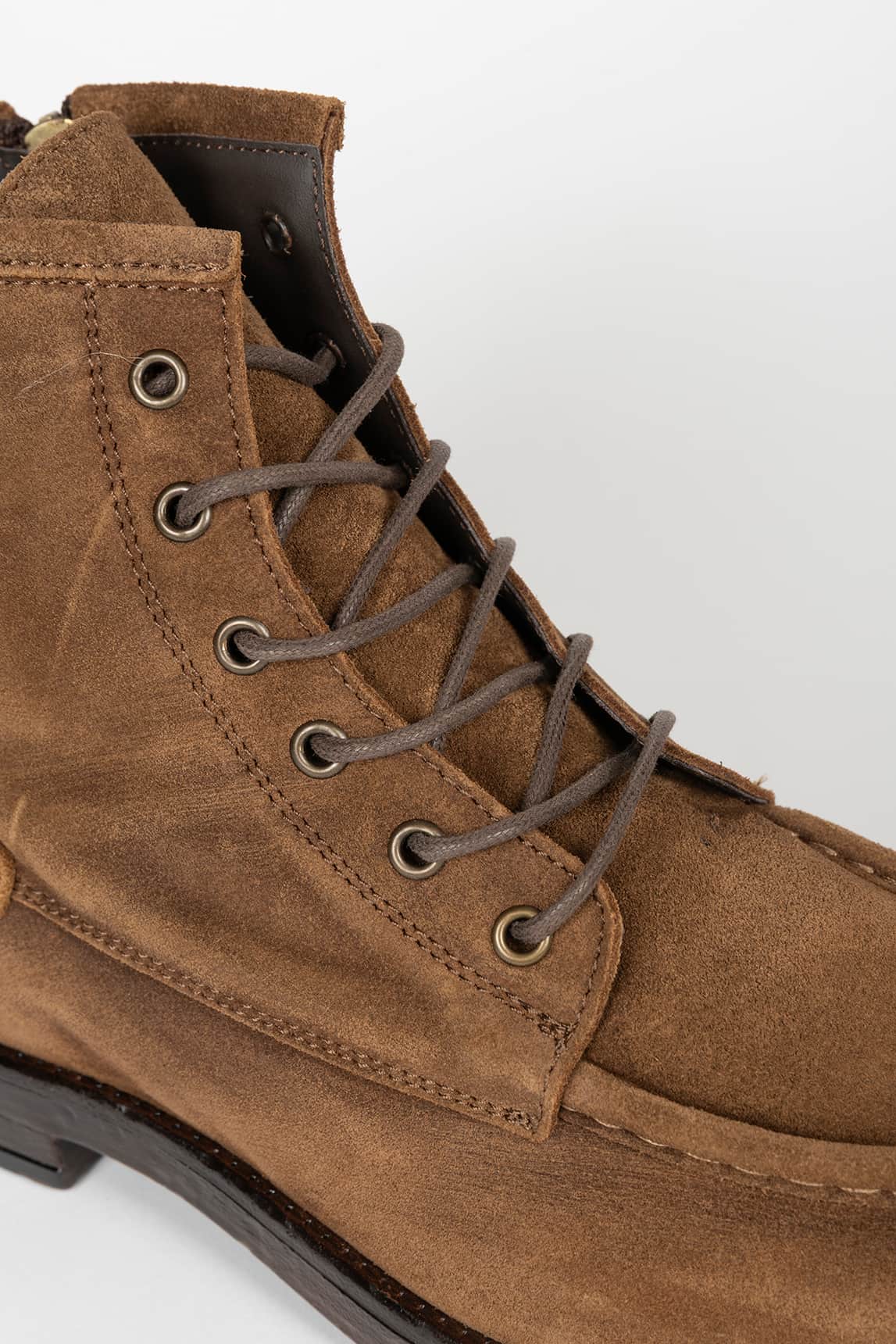 Camel suede ankle boots - Image 3