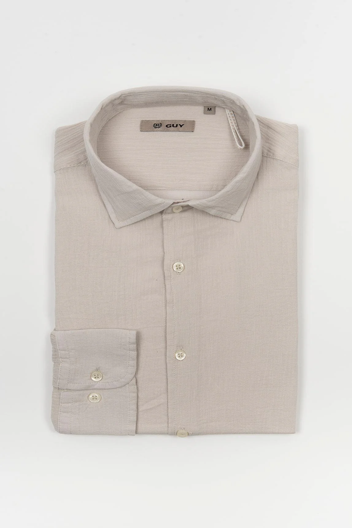 GUY stone-colored light cotton shirt