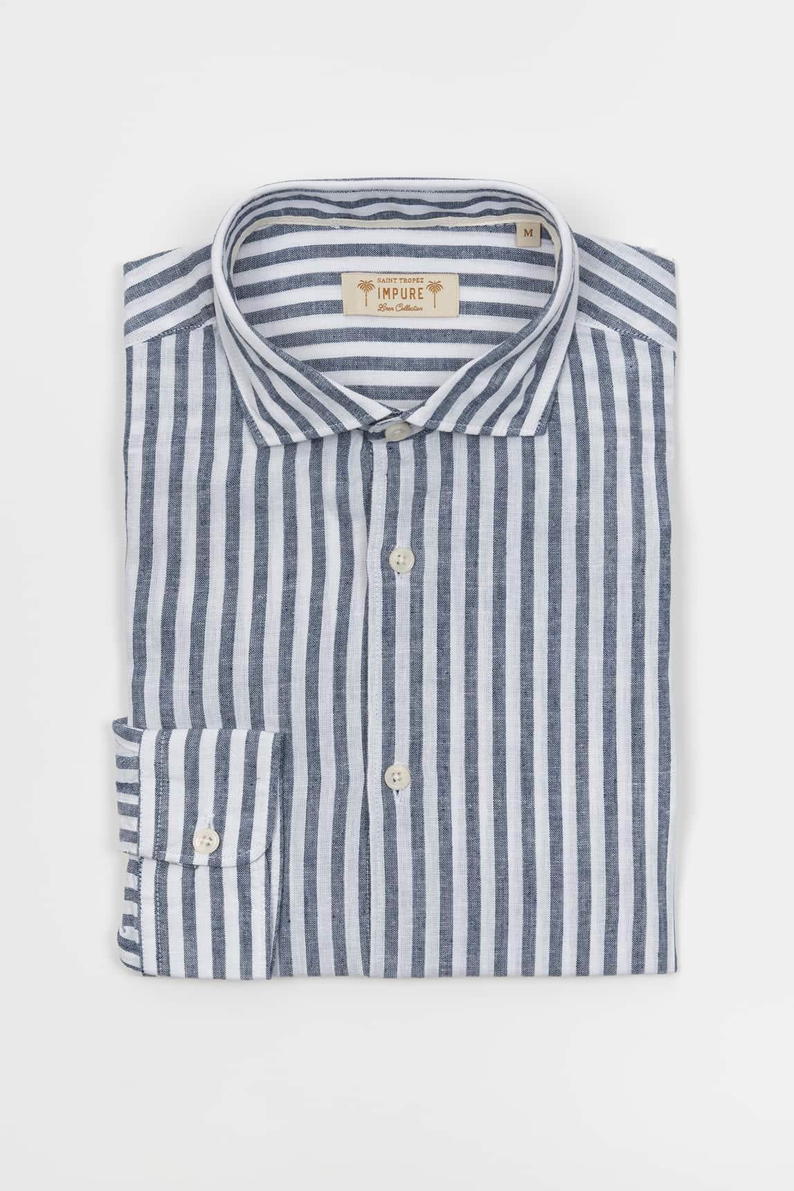 Impure navy blue linen shirt