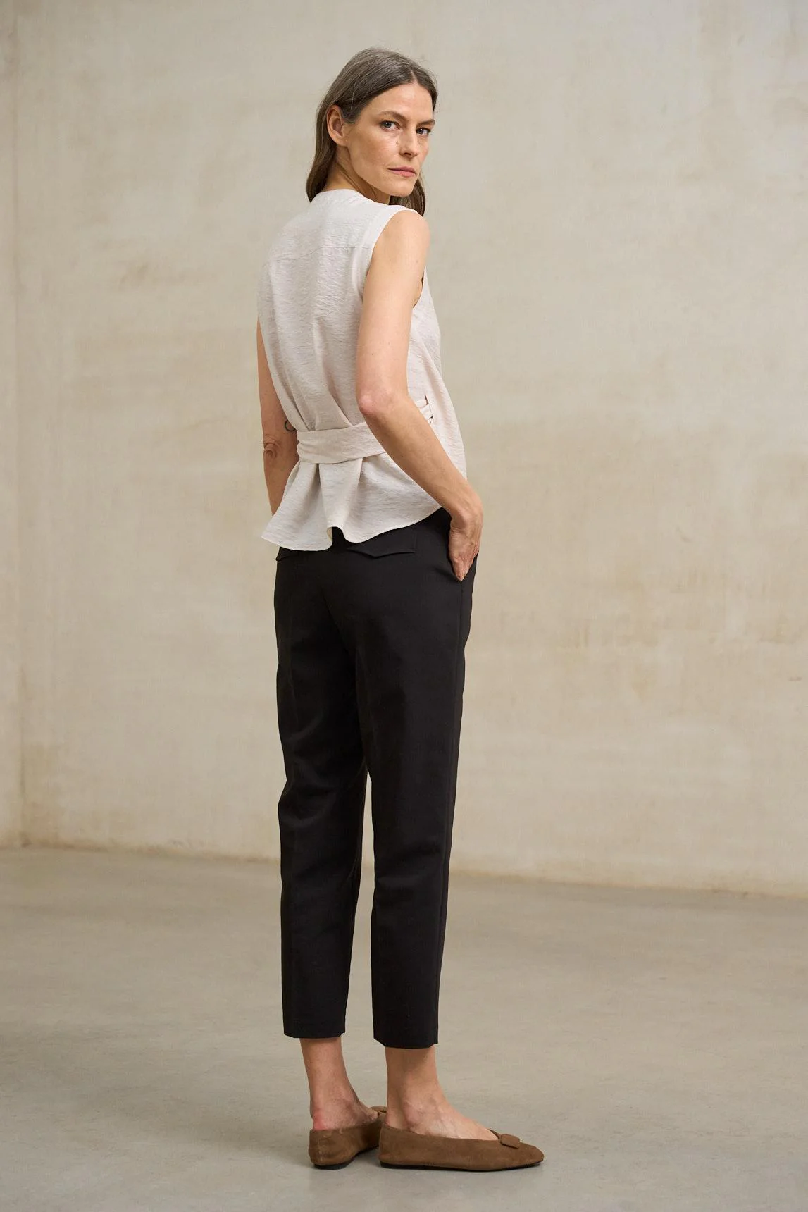 Zarev shirt in ecru - Image 3