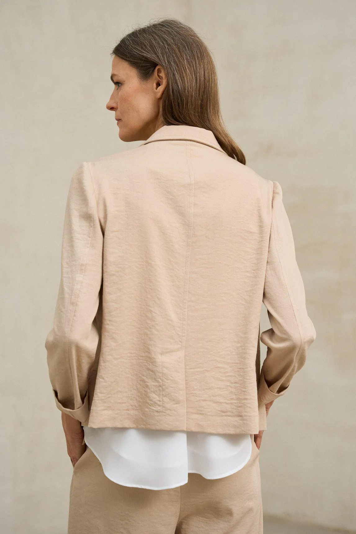 Alva Beige Jacket - Image 5