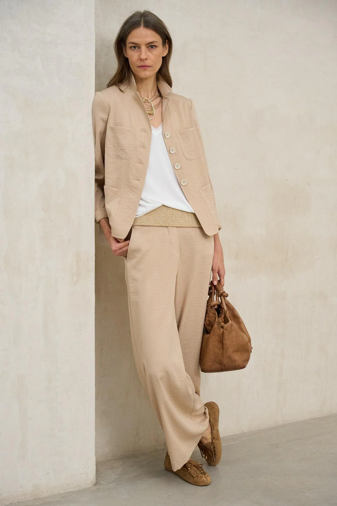 Alva Beige Jacket - Image 6