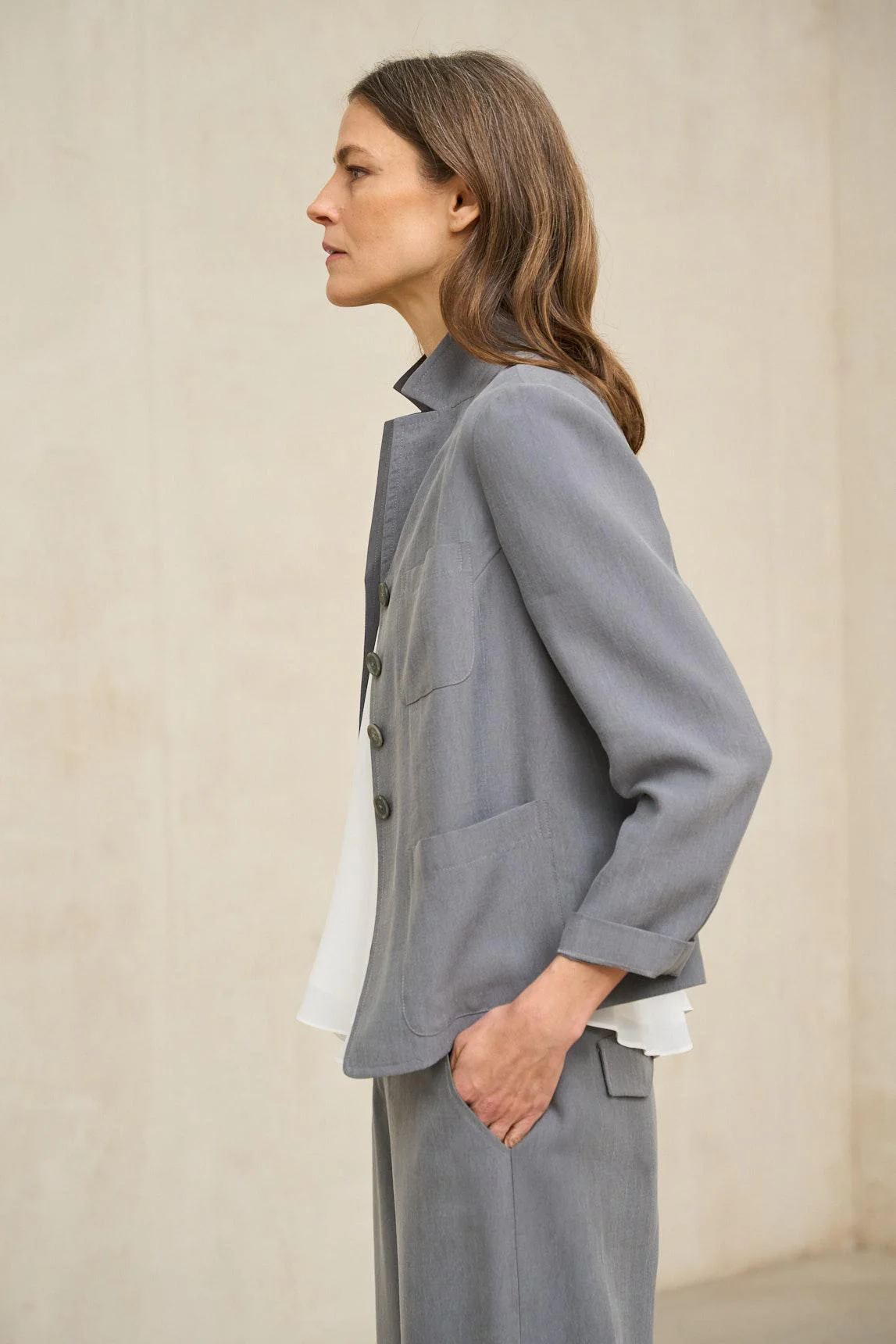 Alva gray jacket - Image 4