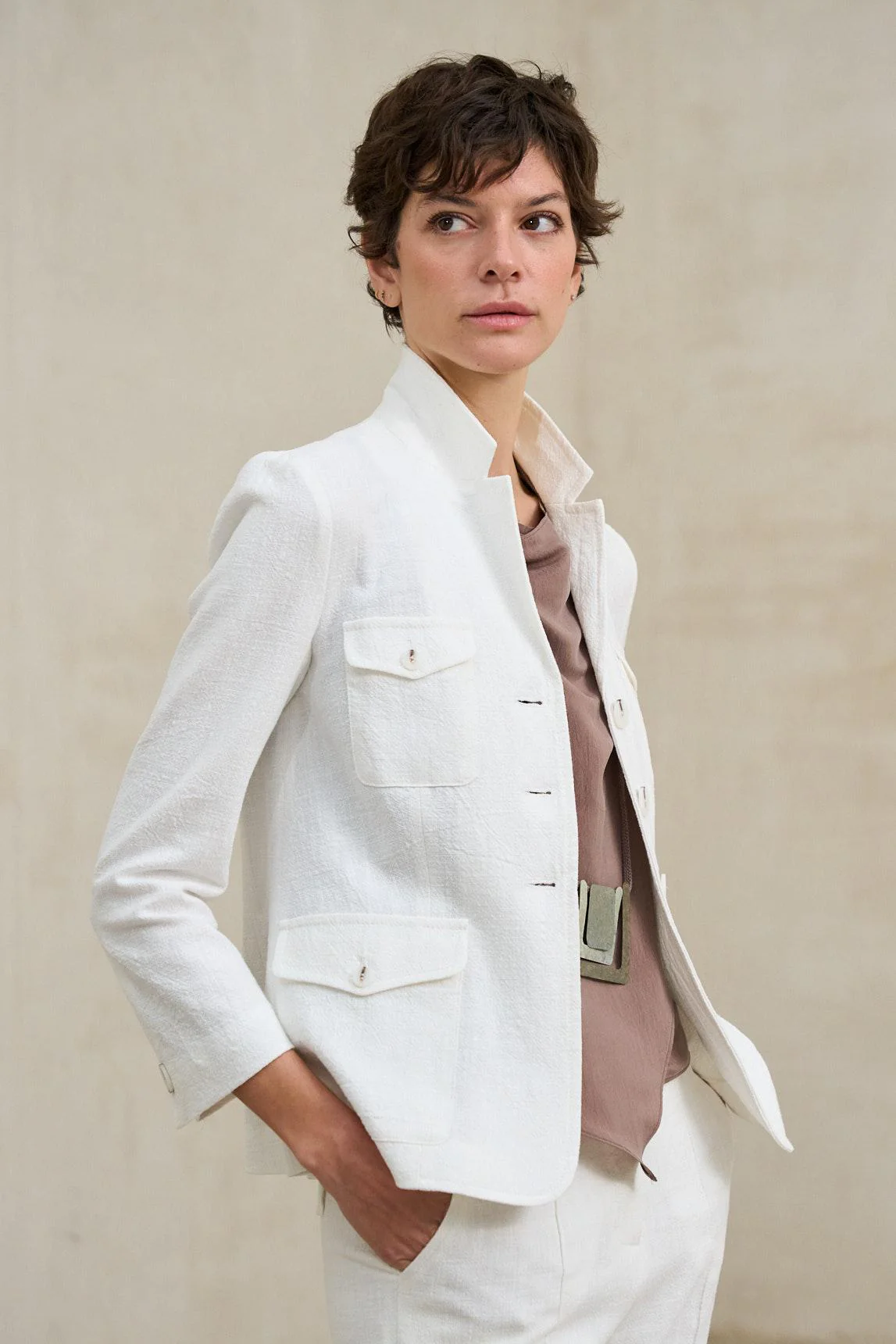 Brume jacket, off-white - Image 3