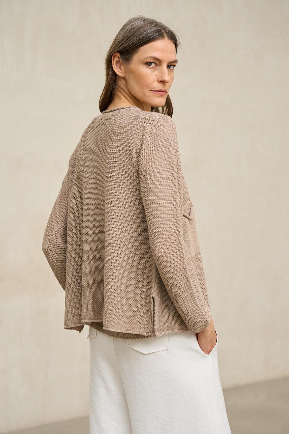 Lierne cardigan, sand-brown - Image 7