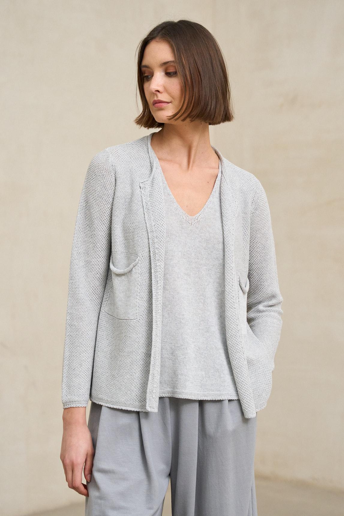 Light grey Lierne cardigan - Image 2