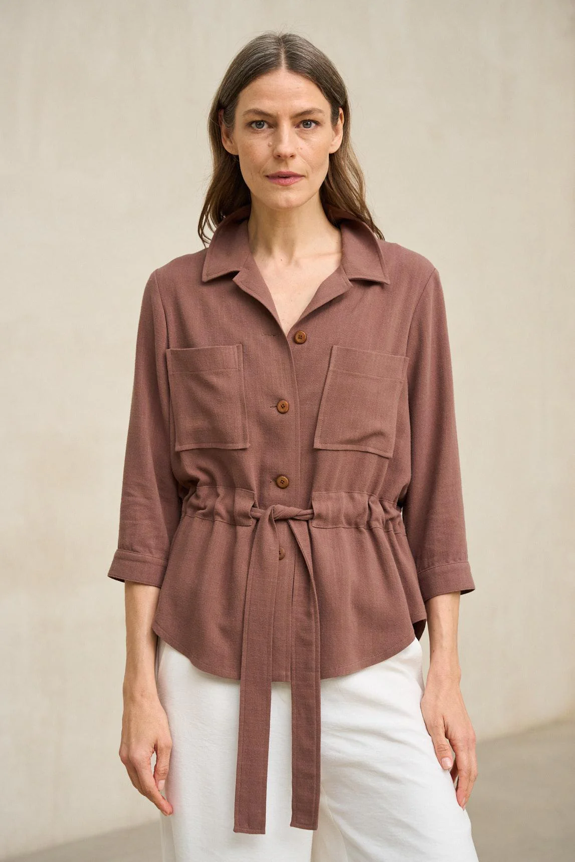 Elvaya terracotta jacket