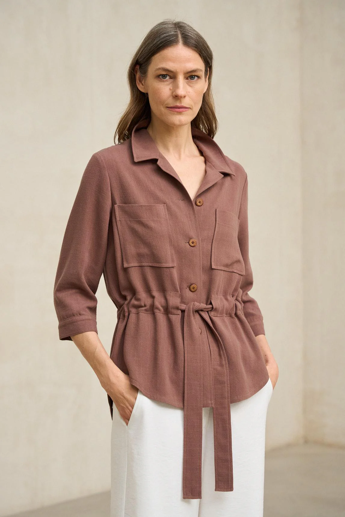 Elvaya terracotta jacket - Image 3