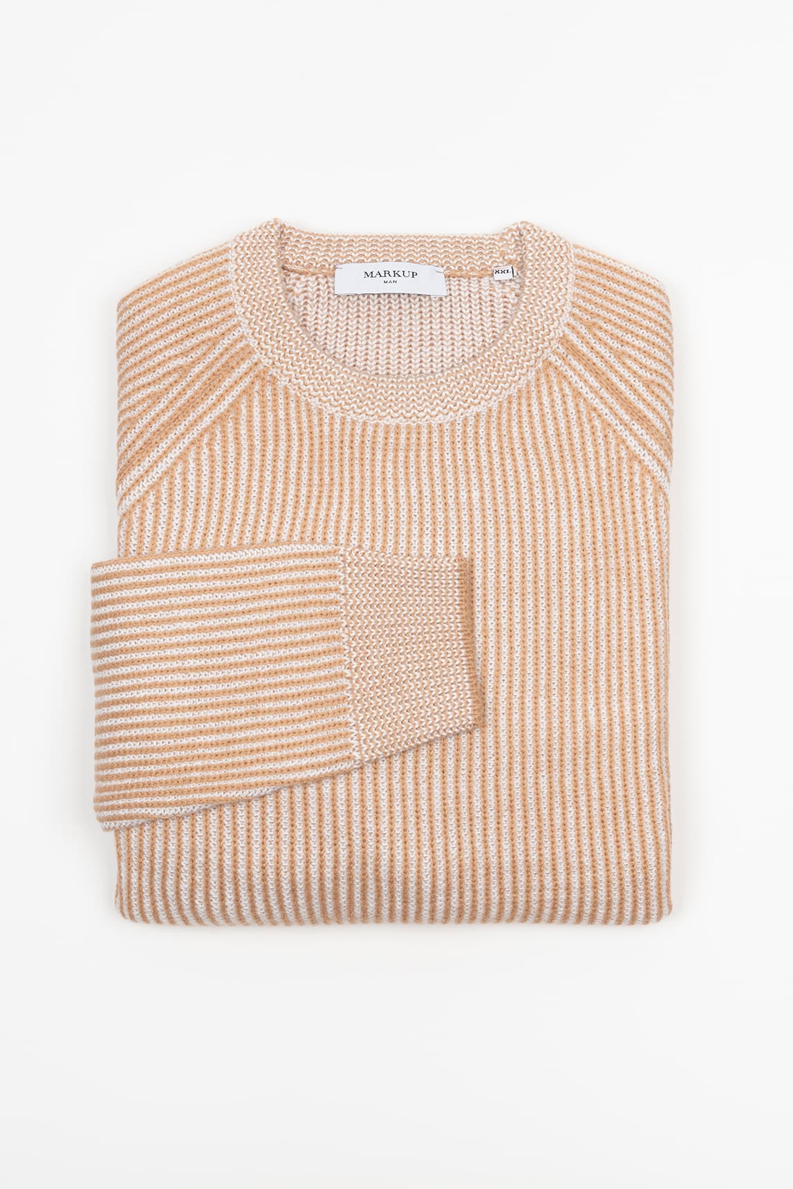 Camel and beige Markup jersey