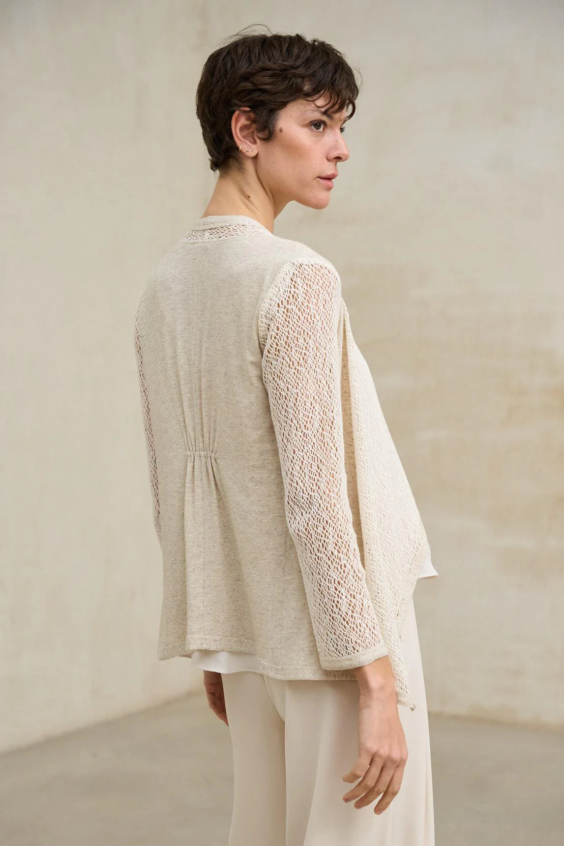 Naelis jacket in ecru - Image 3