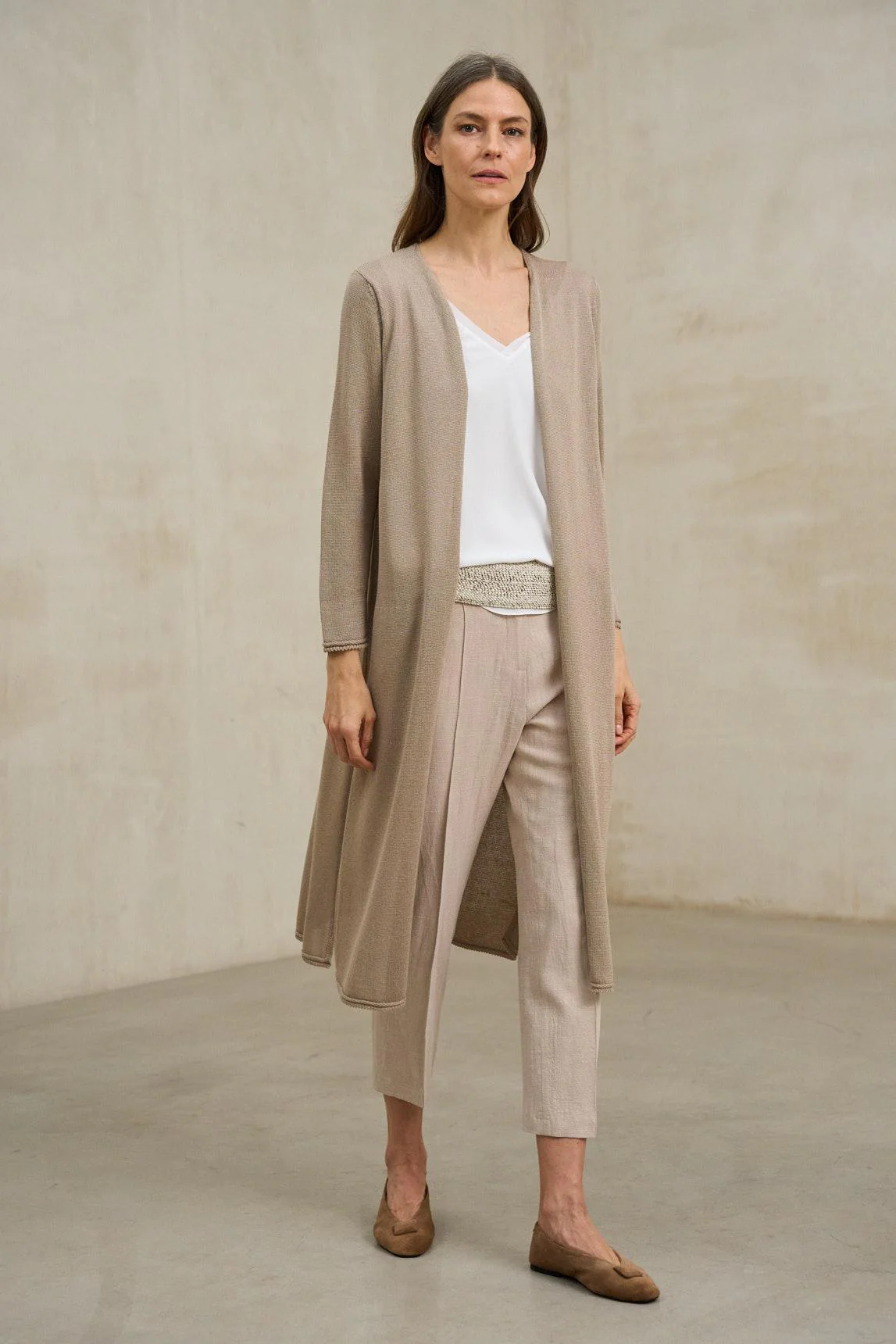 Avelin sand knit jacket