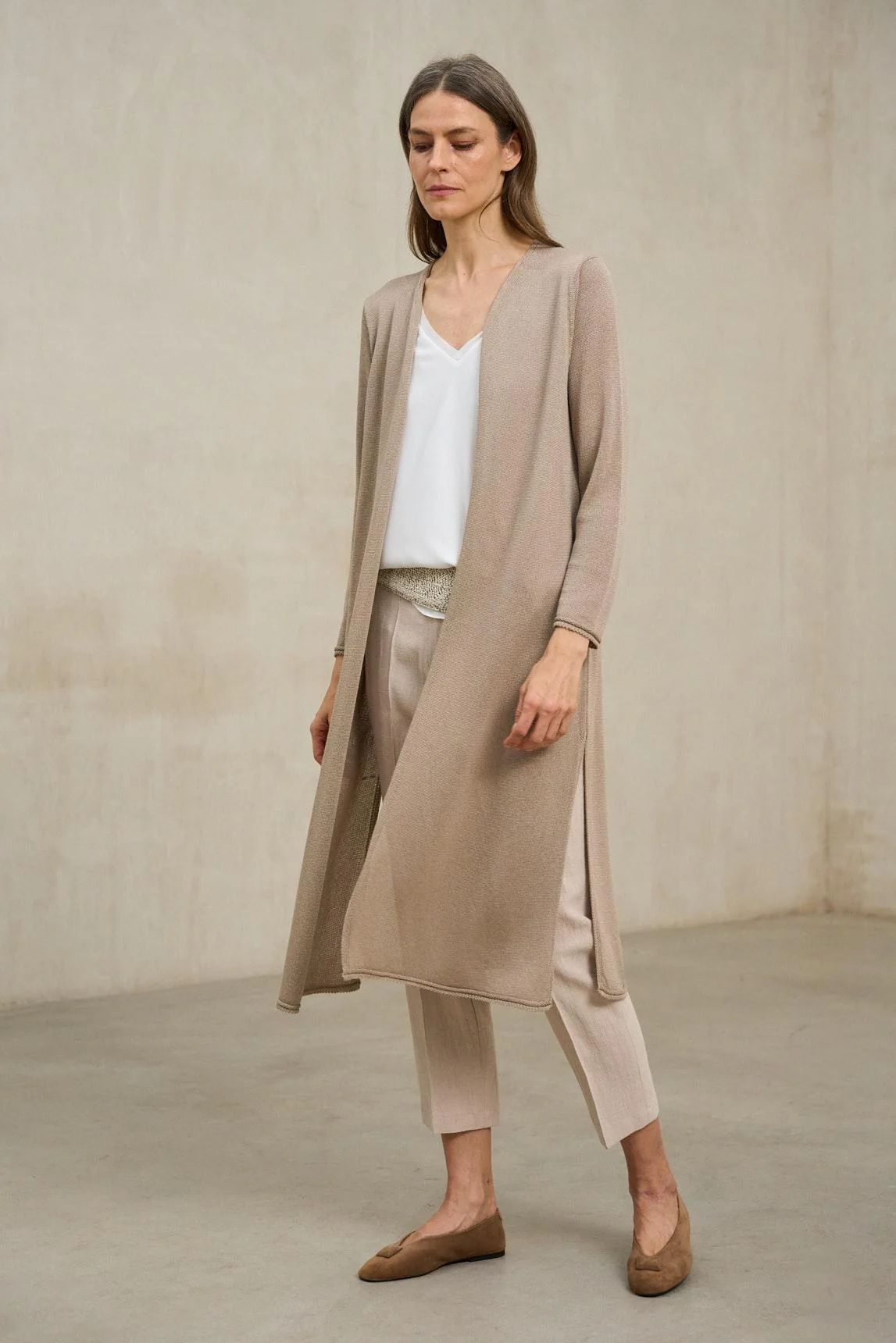 Avelin sand knit jacket - Image 2
