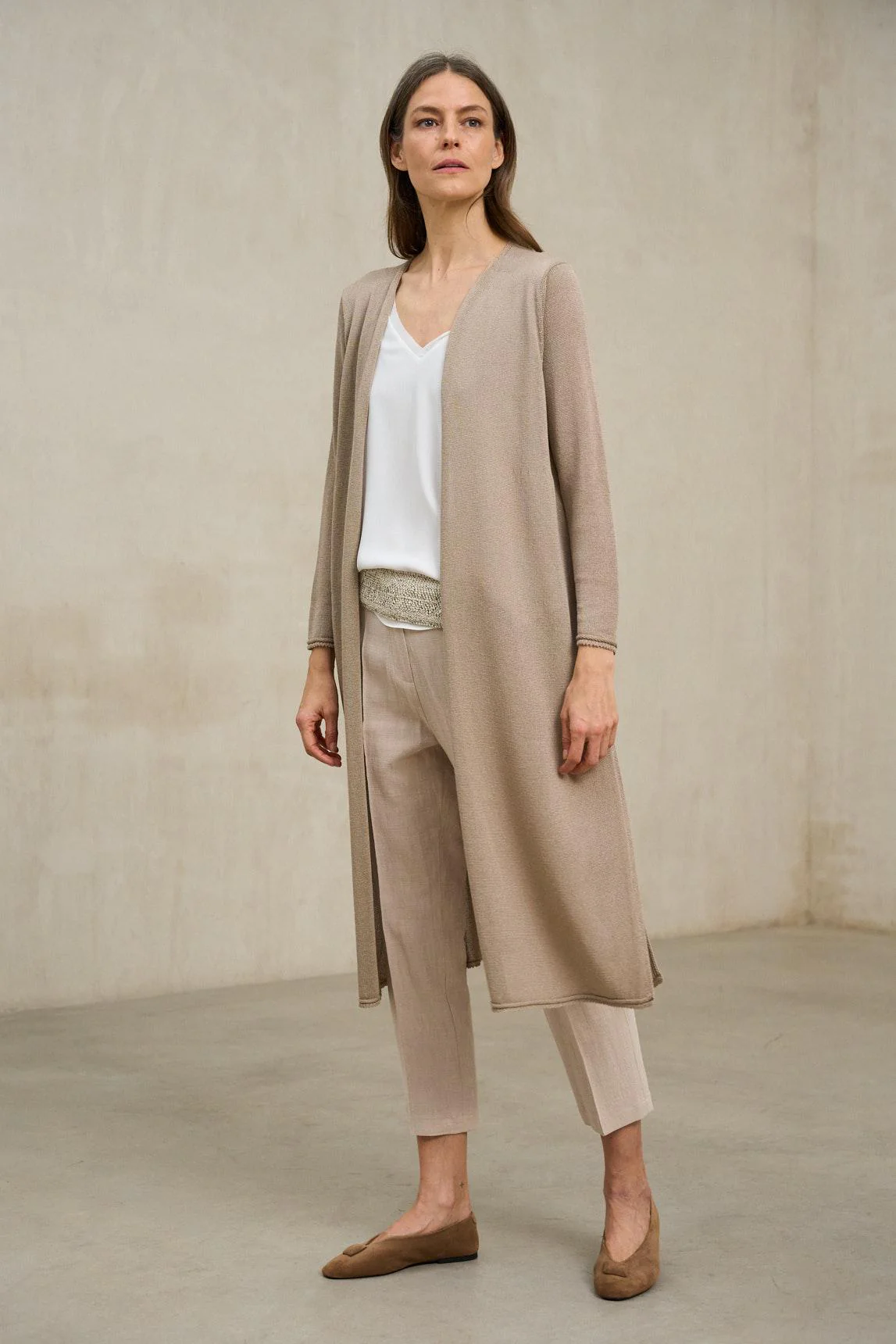 Avelin sand knit jacket - Image 4