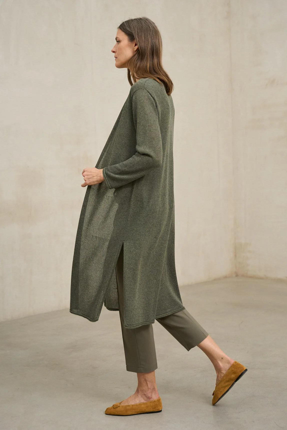 Avelin olive green knit jacket - Image 2