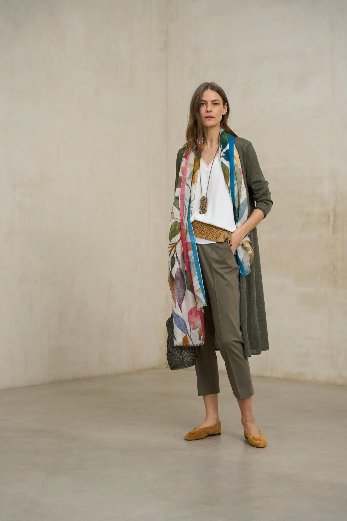 Avelin olive green knit jacket - Image 5
