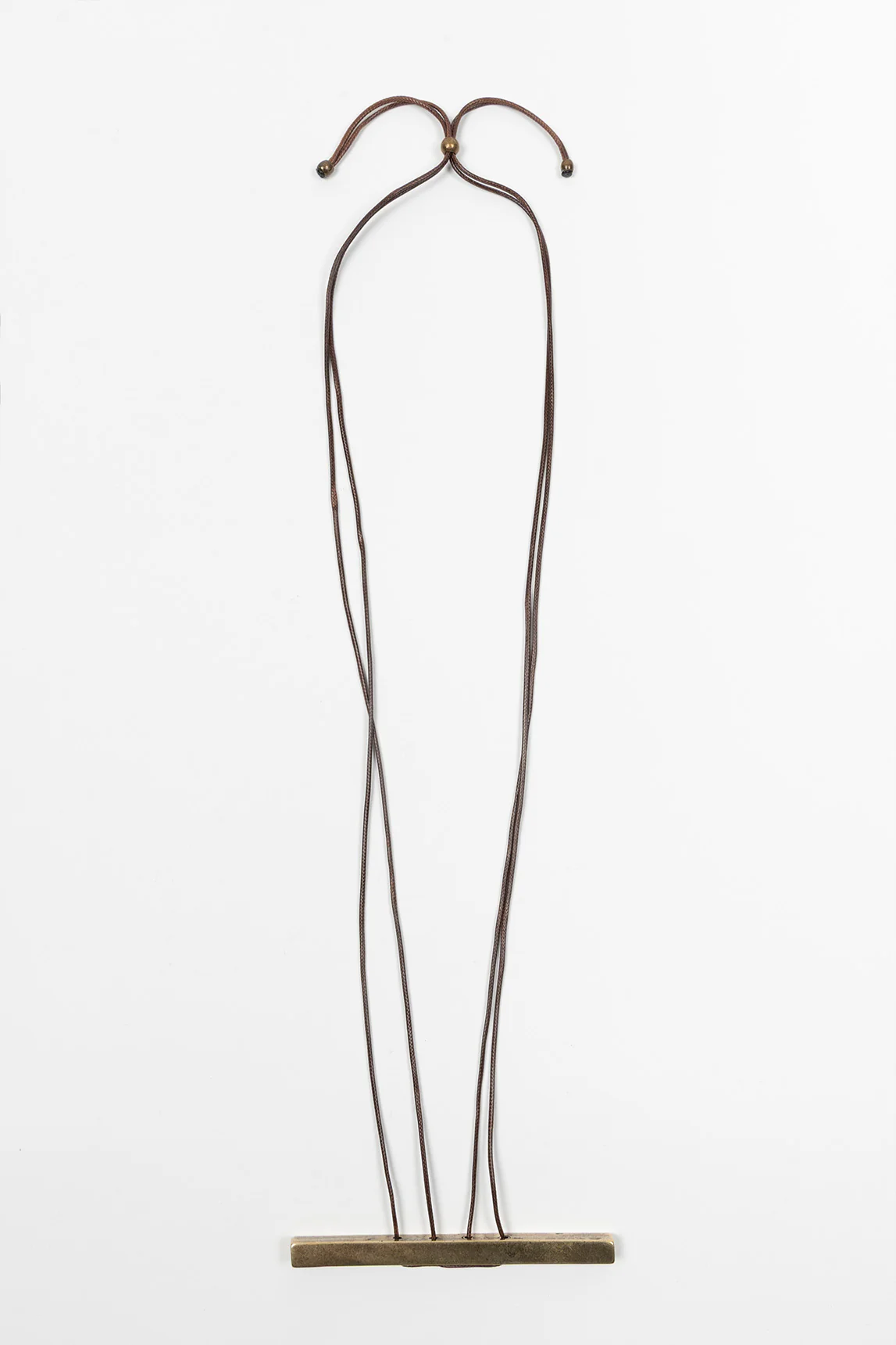 Lumen brass necklace