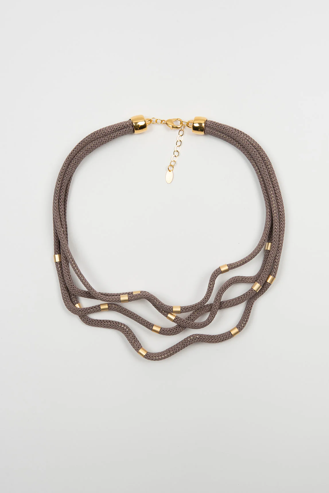 Taupe Knot Necklace FL Private Collection