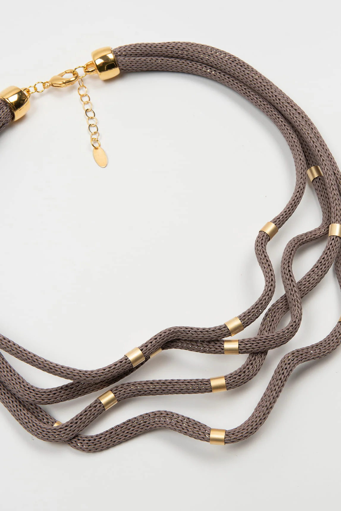 Taupe Knot Necklace FL Private Collection - Image 2