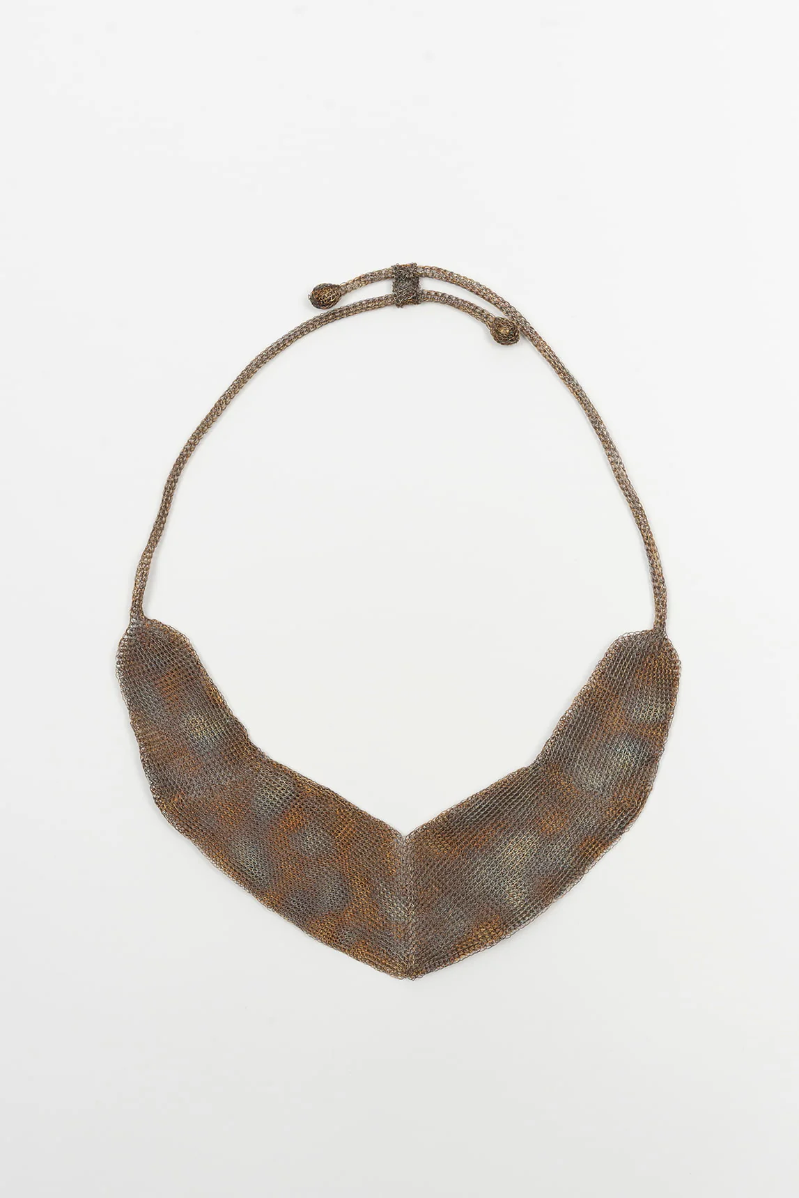 Vega bronze mesh necklace