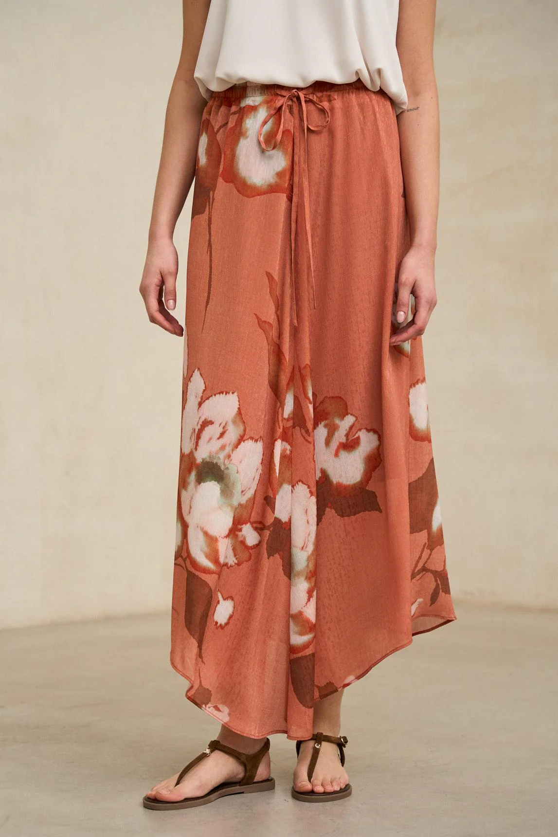 Ailén coral print skirt - Image 3