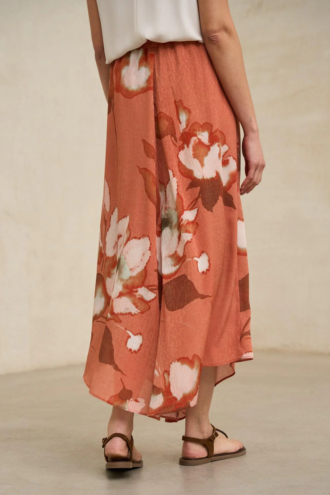 Ailén coral print skirt - Image 4