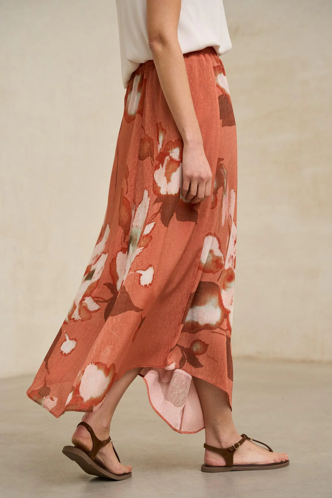 Ailén coral print skirt - Image 5