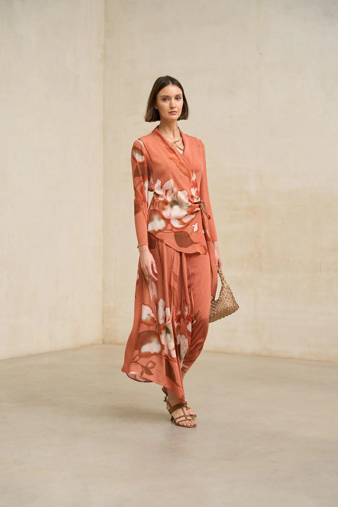 Ailén coral print skirt - Image 6