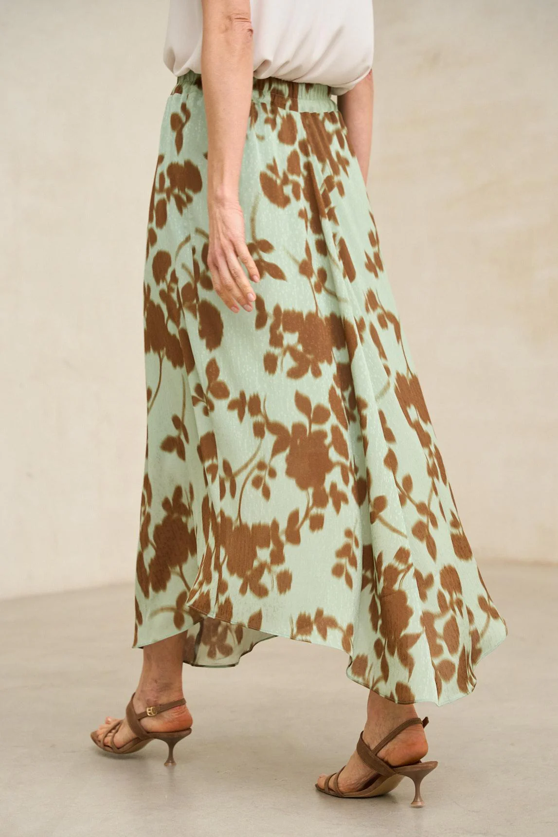 Ailén skirt with green print - Image 4