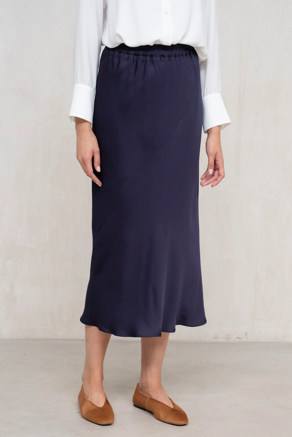 Navy Capri Skirt
