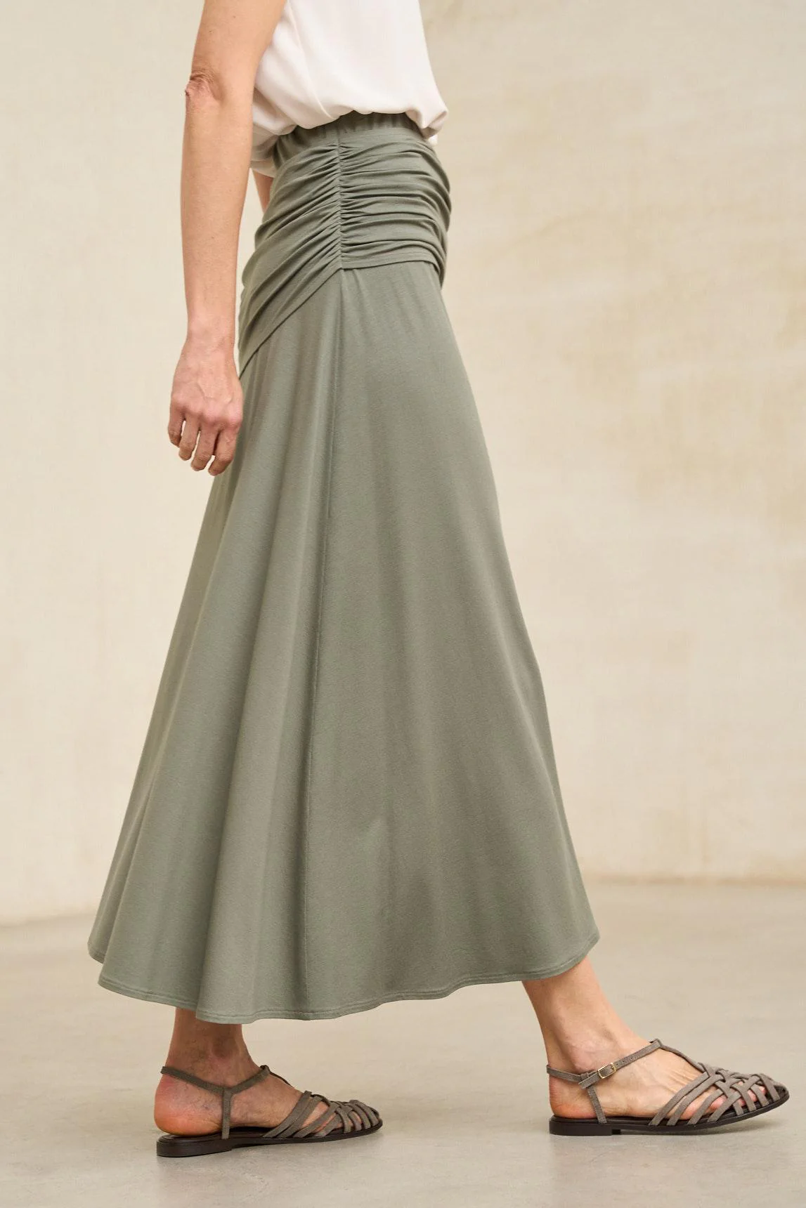 Kaia Khaki Skirt - Image 3