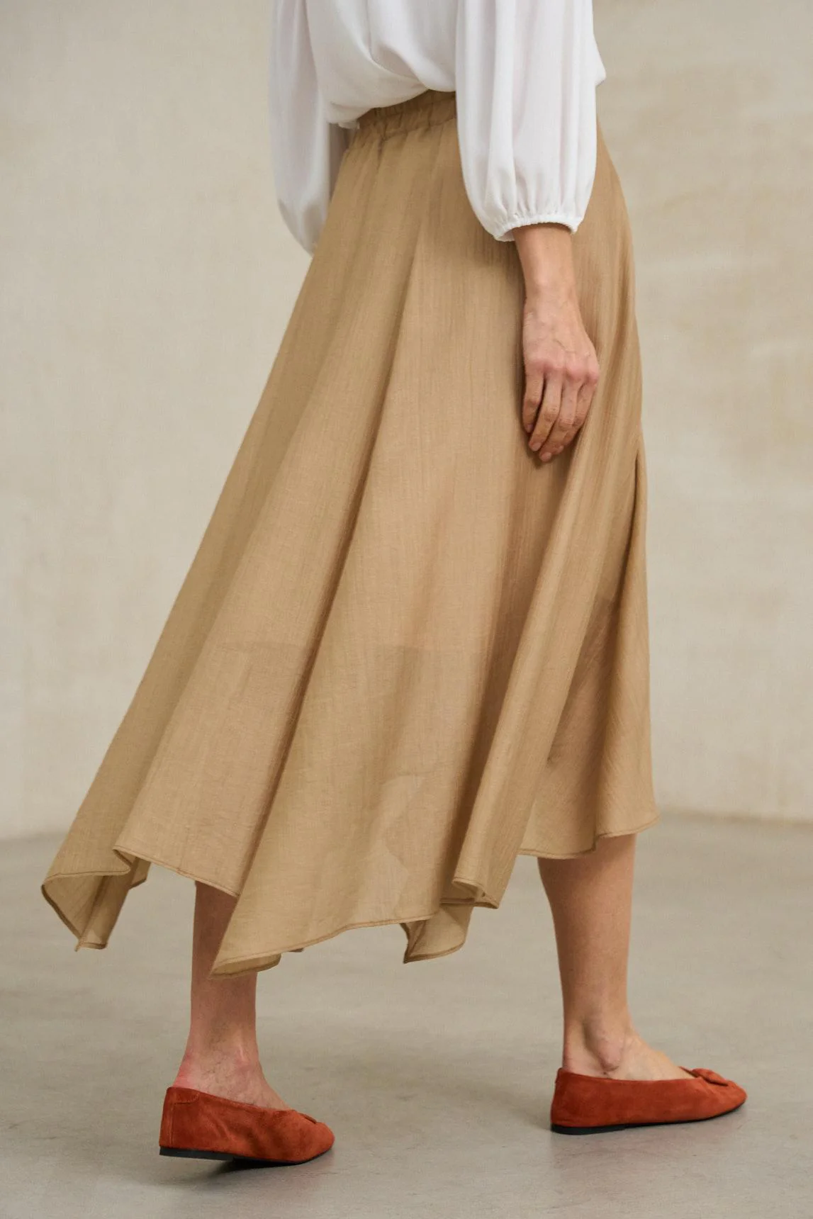 Nadeya Camel Skirt - Image 5