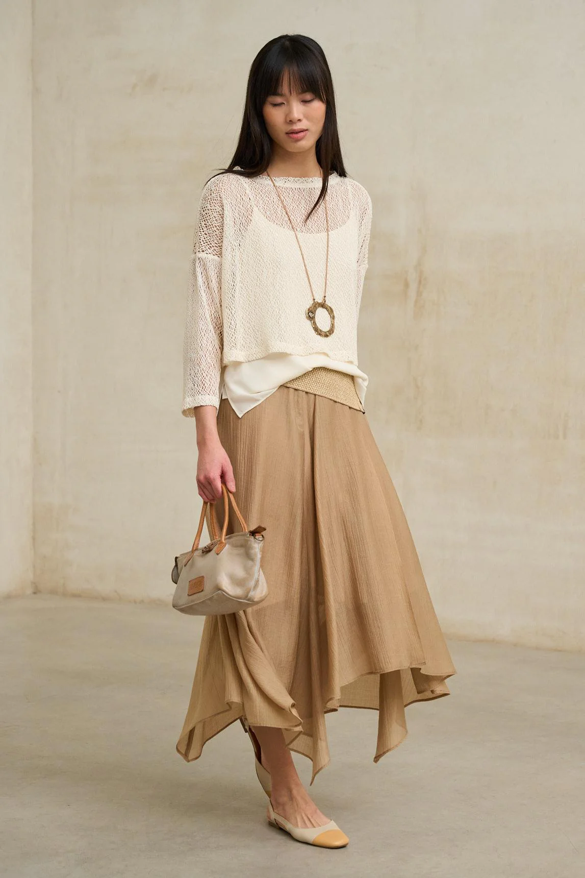 Nadeya Camel Skirt - Image 8