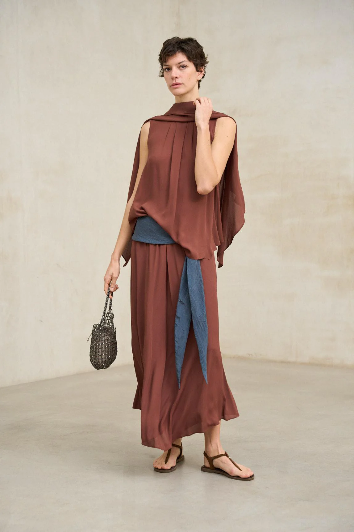 Ailén terracotta skirt - Image 4