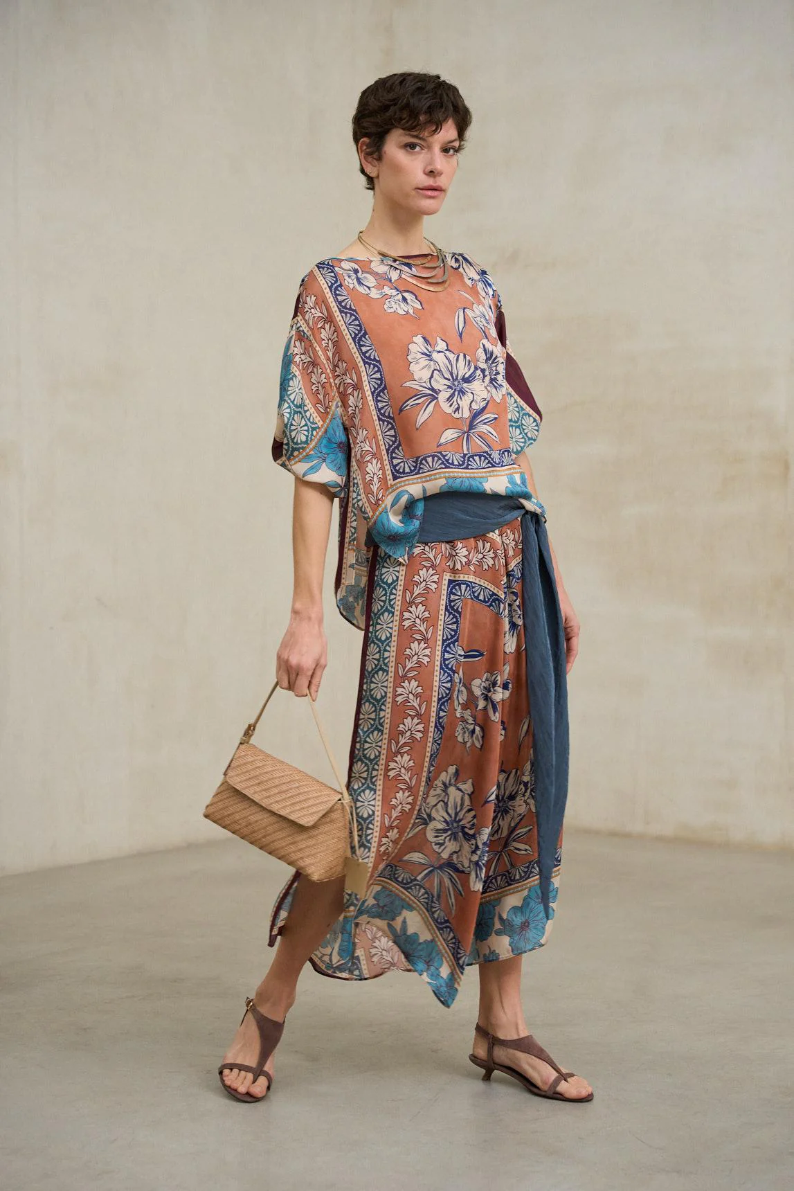 Sinaia copper print skirt - Image 4