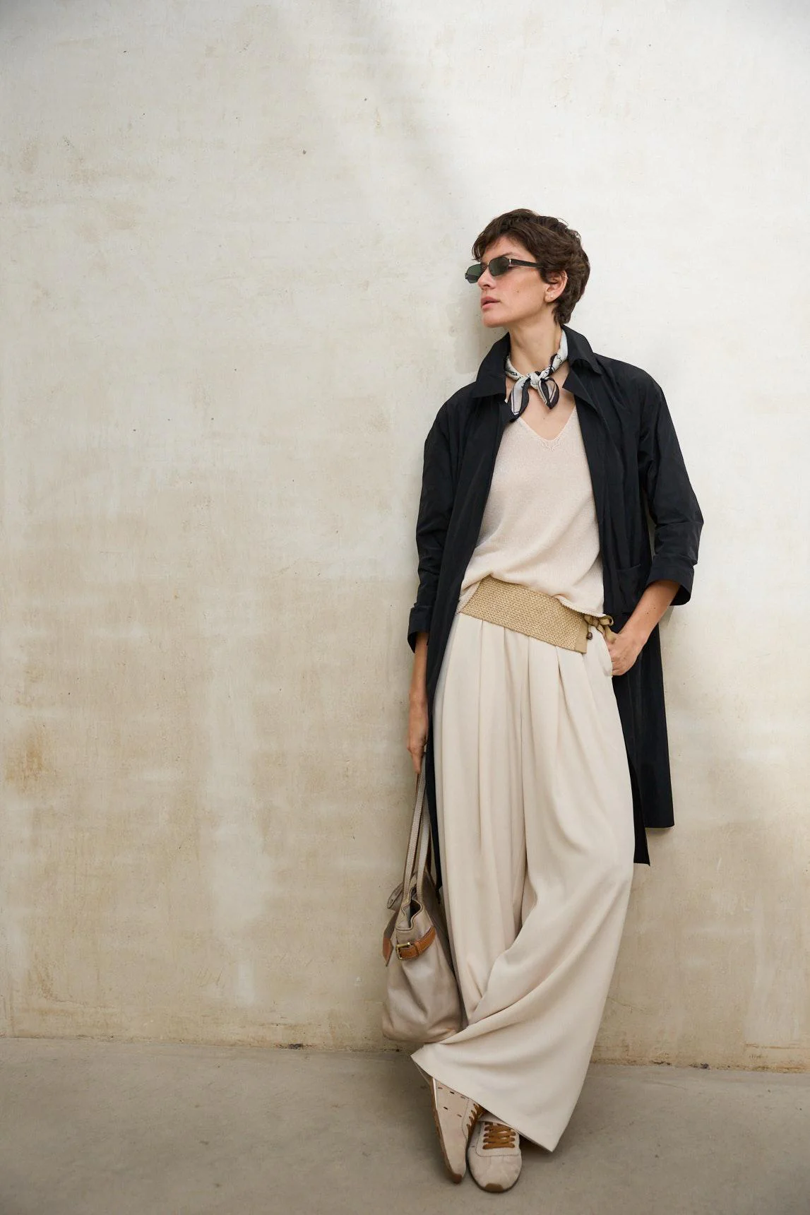 Black Cendre Trench Coat - Image 4