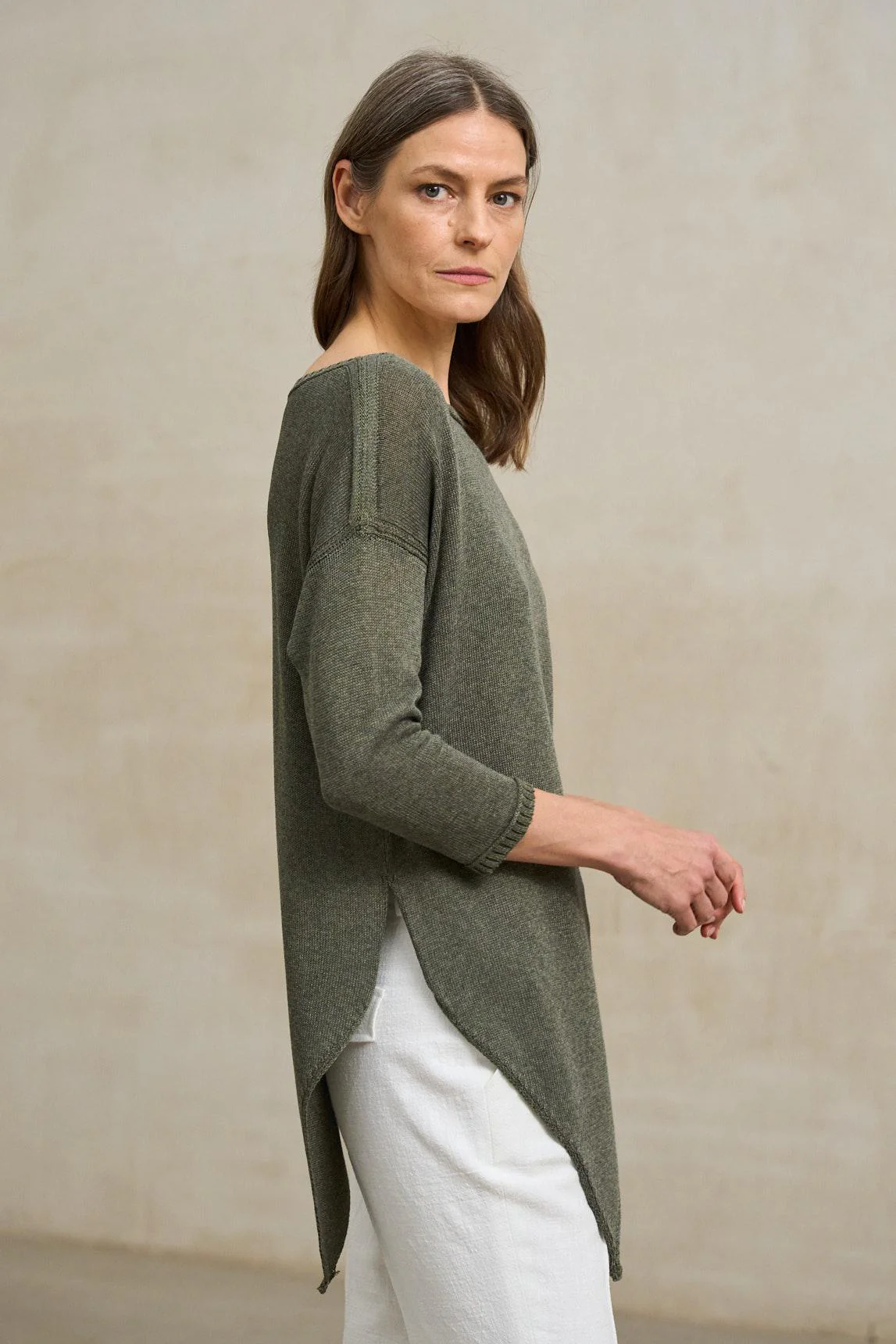 Élinor green knitted sweater - Image 3