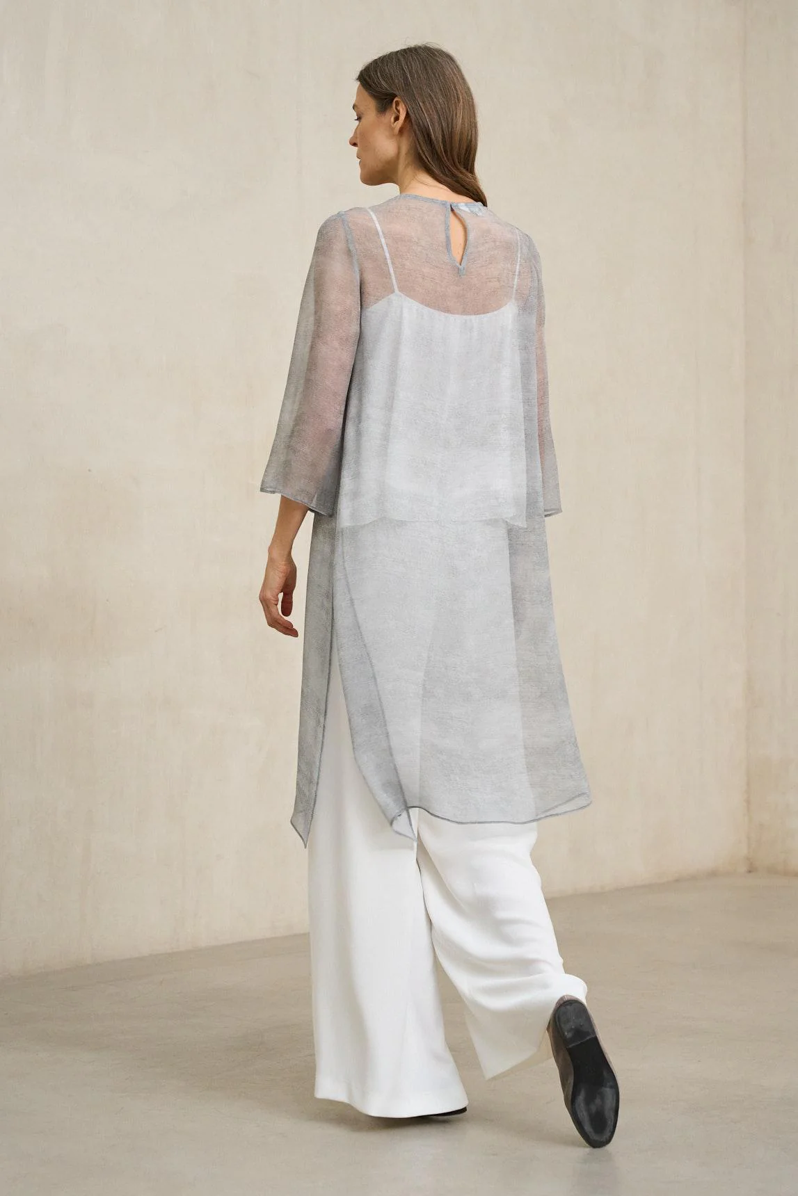 Smoke Blue Avenel Kaftan - Image 4