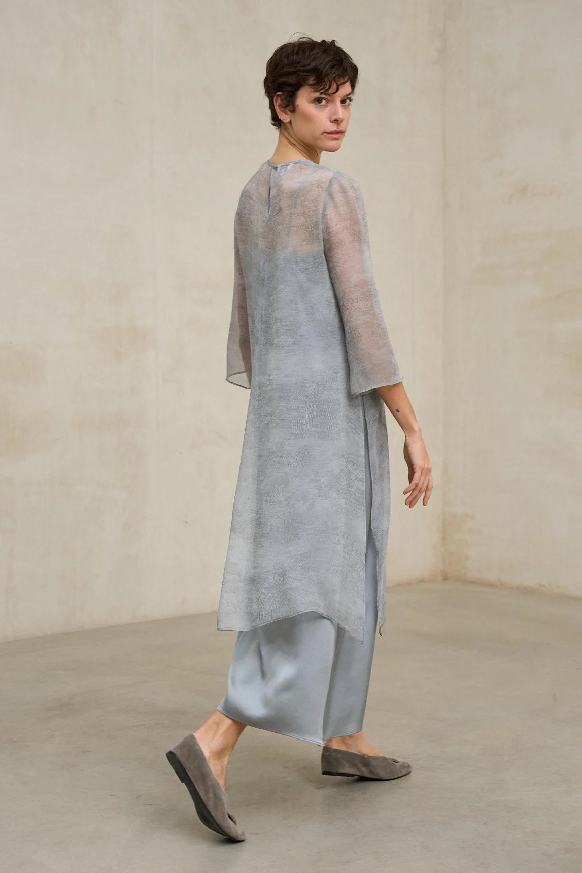 Smoke Blue Avenel Kaftan - Image 8