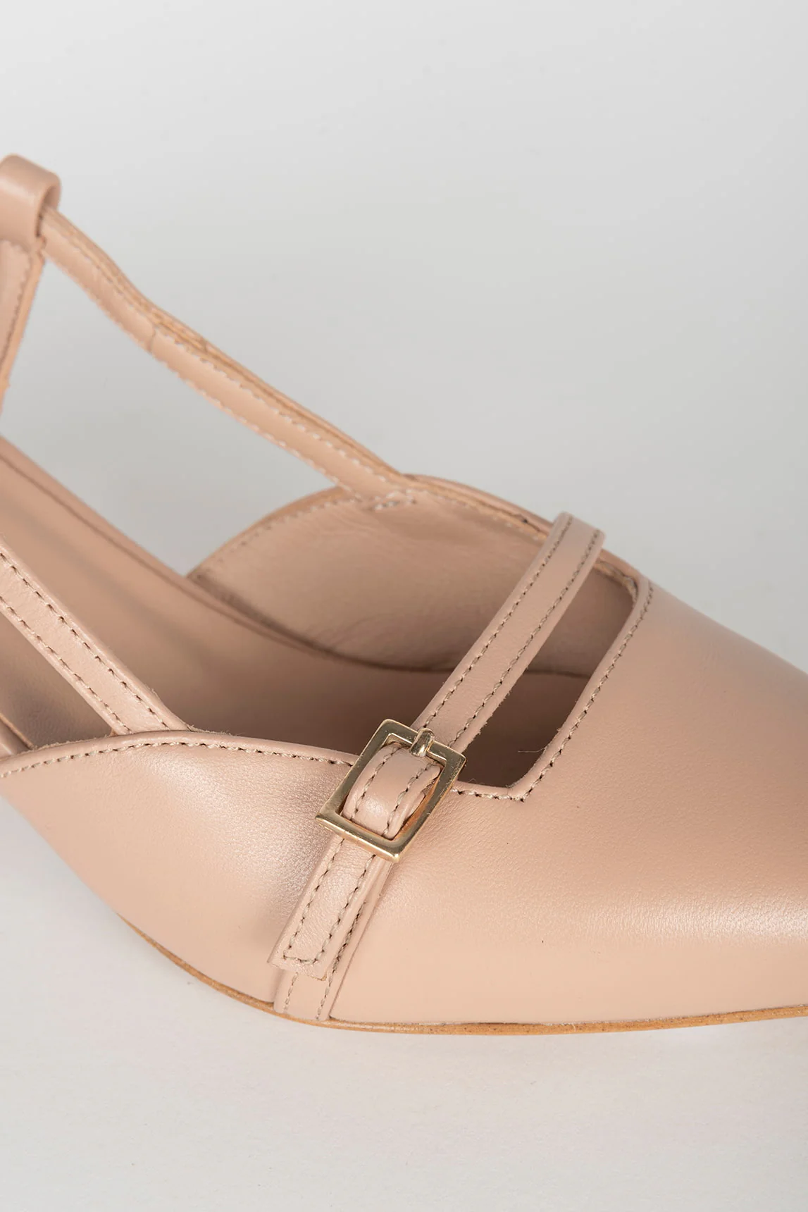 Agathe beige slingback mule - Image 3