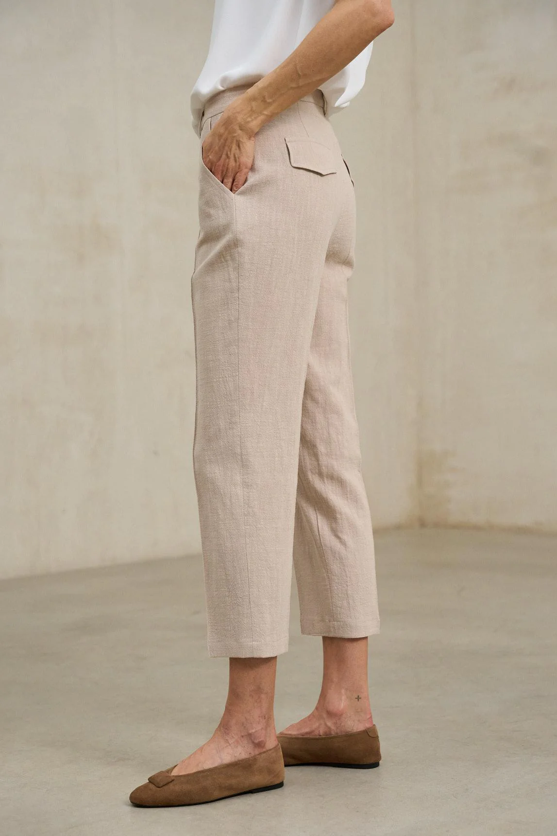 Axis trousers, sand beige - Image 3