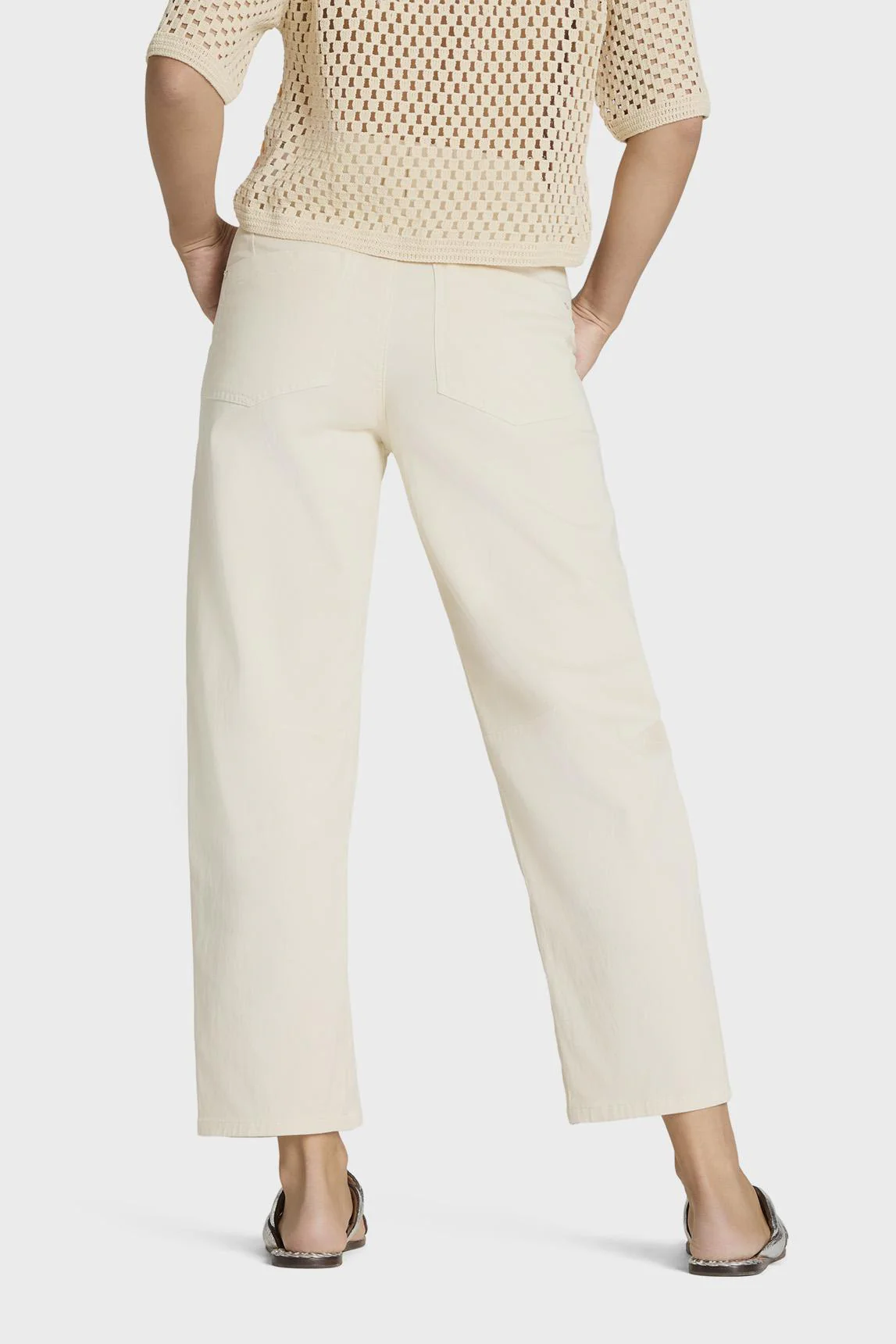O-Shape Cropped Trousers Orelie off-white - Image 6