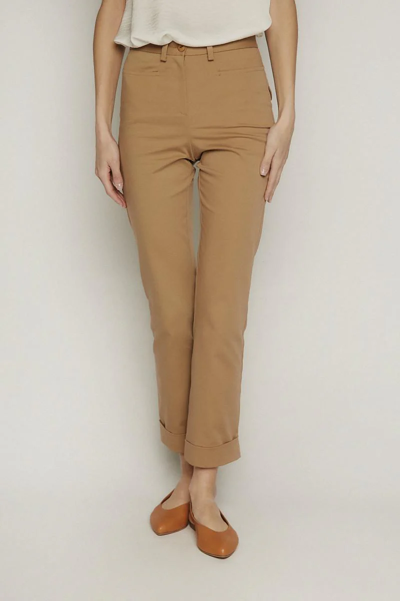 Fano camel trousers
